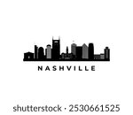 Vector Nashville skyline. Travel Buenos Aires famous landmarks. Business and tourism concept for presentation, banner, web site.