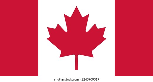Vector de la bandera nacional de Canadá