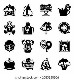 Vector National Chocolate Covered Anything icon set