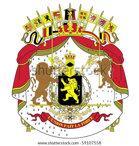 Download Vector National Coat Arms Belgium Stock Vector (Royalty ...