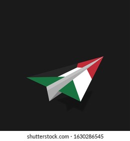 Vector of National Day with Kuwait Flags. Celebration of Kuwait's national day on February 25. Vector Illustration