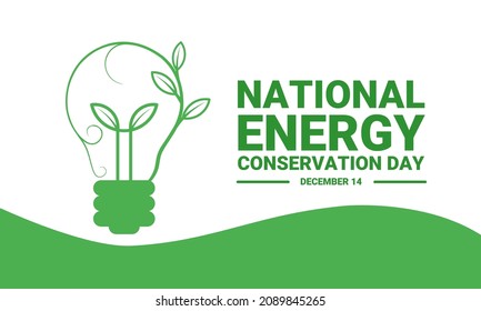 Vector National Energy Conservation Day. light bulb with green plant icon. Natural energy icon. - Shutterstock ID 2089845265