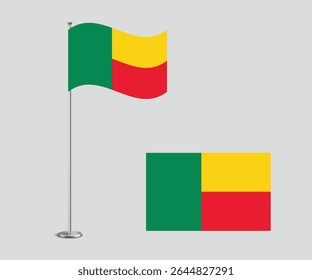 Bandera Nacional Vector de Benín
