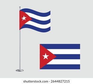 Bandeira nacional vetorial de Cuba