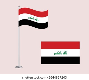 Nationale Vektorflagge des Irak