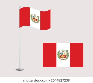 Vector National Flag of Peru