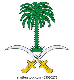 Bandera nacional vectorial de Arabia Saudita