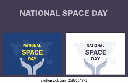 Vector national space day design.
