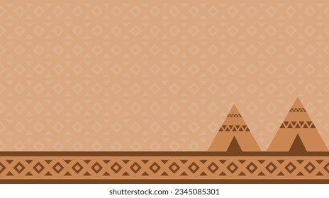 vector native american day illustration background