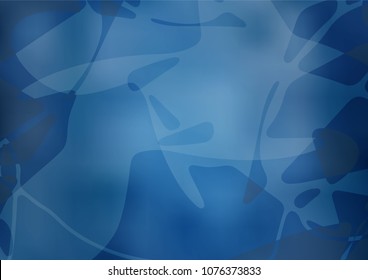 Vector natural abstract design. Doodle illustration made by child in Origami style with gradient. The pattern can be used for heads of websites and designs.