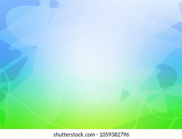 Vector natural abstract design. Modern geometrical abstract illustration with doodles drawn by child. Brand-new style for your business design.