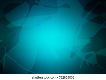 Vector natural abstract pattern. Doodles created by child on blurred abstract background with gradient. The completely new template can be used for your brand book.