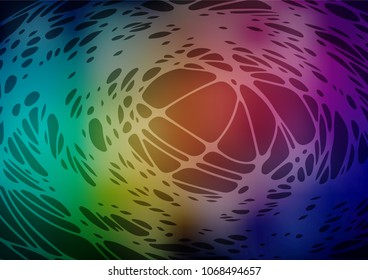 Vector natural abstract template. Blurred decorative design in Indian style with lines drown by child. The elegant pattern can be used as a part of a brand book.