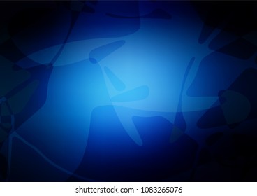 Vector natural abstract template. Blurred decorative design in Indian style with lines drown by child. Brand-new design for your business.