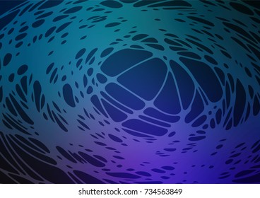 Vector natural abstract template. Colorful abstract illustration with lines drawn by child in Asian style. Hand painted design for web, leaflet, textile.