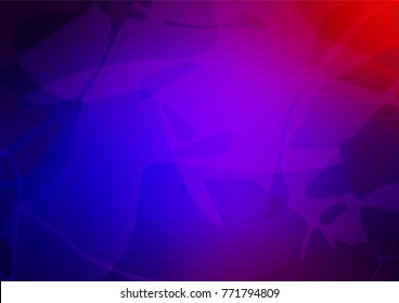 Vector natural abstract template. Colorful abstract illustration with lines drawn by child in Asian style. The template can be used as a background for cell phones.