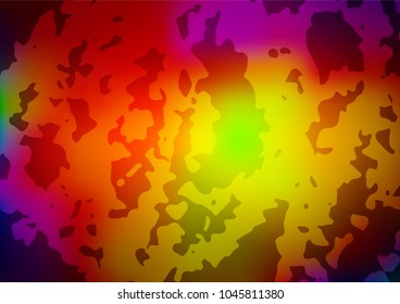 Vector natural abstract template. Doodles created by child on blurred abstract background with gradient. Brand-new style for your business design.