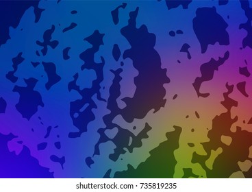 Vector natural abstract template. Doodles created by child on blurred abstract background with gradient. Hand painted design for web, leaflet, textile.