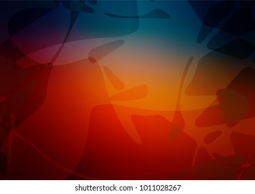 Vector natural abstract template. Sketchy doodles drawn by child on blurred background. Brand-new style for your business design.