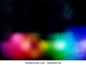 Vector natural elegant artwork. Colorful abstract illustration with lines drawn by child in Asian style. The completely new template can be used for your brand book.
