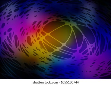 Vector natural elegant artwork. Colorful abstract illustration with lines drawn by child in Asian style. The doodle design can be used for your web site.