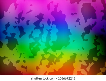 Vector natural elegant template. Doodles created by child on blurred abstract background with gradient. The template can be used as a background for cell phones.
