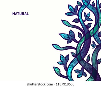 vector natural gradient colors style on white background for brochure banner or publication