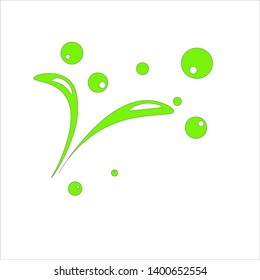vector of natural green grass logo