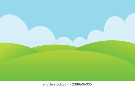 Vector natural landscape background design