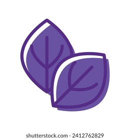Vector natural leaf design illustration.