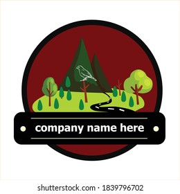 vector natural logo design concept 