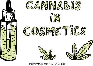 Marihuana natural vectorial. Canabis.
Hierba de la marihuana de la hoja de cannabis Fondo. 
