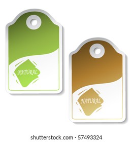 Vector natural stickers