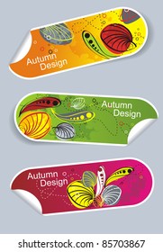 Vector natural symbols and stickers