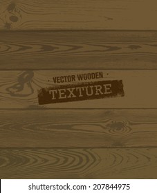 Vector Natural Wooden Texture. Creative Organic Background.