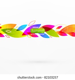 Vektorhintergrund. Abstrakte bunter Fliegenhintergrund