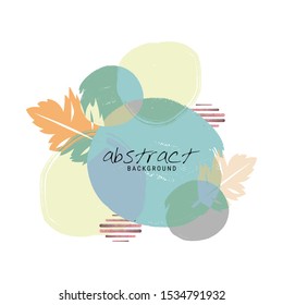 vector nature background. Abstract fly leaves background