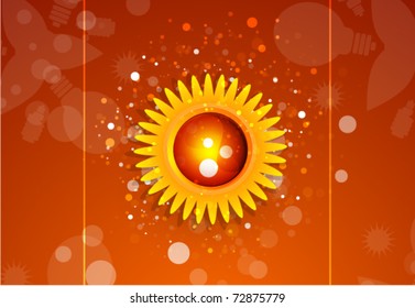 Fondo de la naturaleza del vector. Concepto del día de verano.