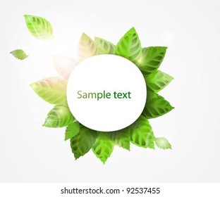 Vector nature banner