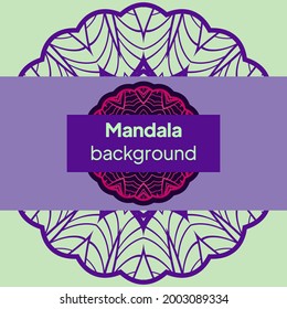 Decoración de naturaleza vectorial para tu diseño con adorno de mandala abstracta. Mandala redonda de vectores al estilo infantil. Fondo del doodle ornamental.