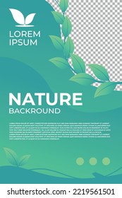 
vector nature design template brochure background
