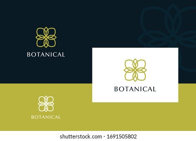 vector nature elegant flower logo template