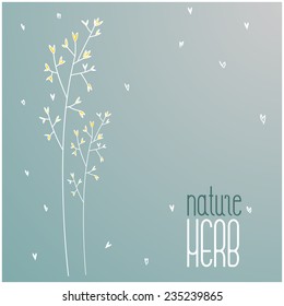 vector nature herb