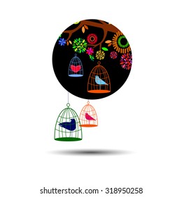 vector nature illustration bird art design graphic