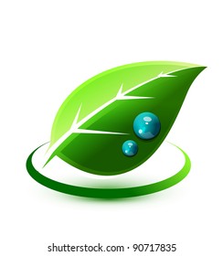 Vector nature leaf concept