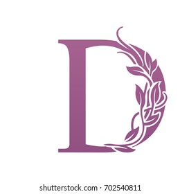 Vector Nature Leaf Letter D Logo 