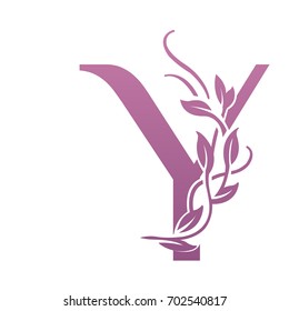 Vector Nature Leaf Letter Y Logo 