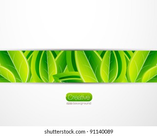 Vector nature leaves eps 10 background