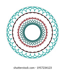 vector of nature mandala in flat style. can be used as icon