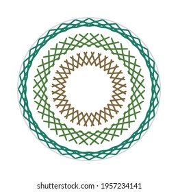 vector of nature mandala in flat style. can be used as icon